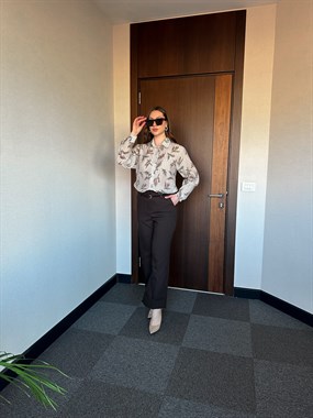 YAZLIK DESENLİ KADIN GÖMLEK