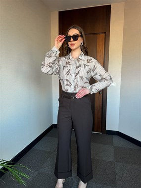 YAZLIK DESENLİ KADIN GÖMLEK