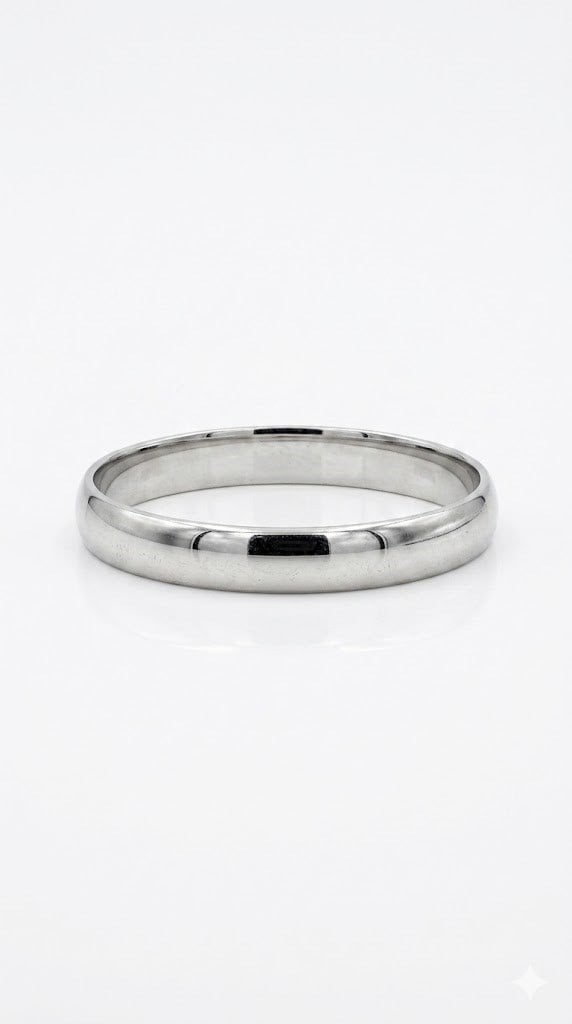 GÜMÜŞ RENK MİNİMALİST SADE BANT YÜZÜKPerzoni