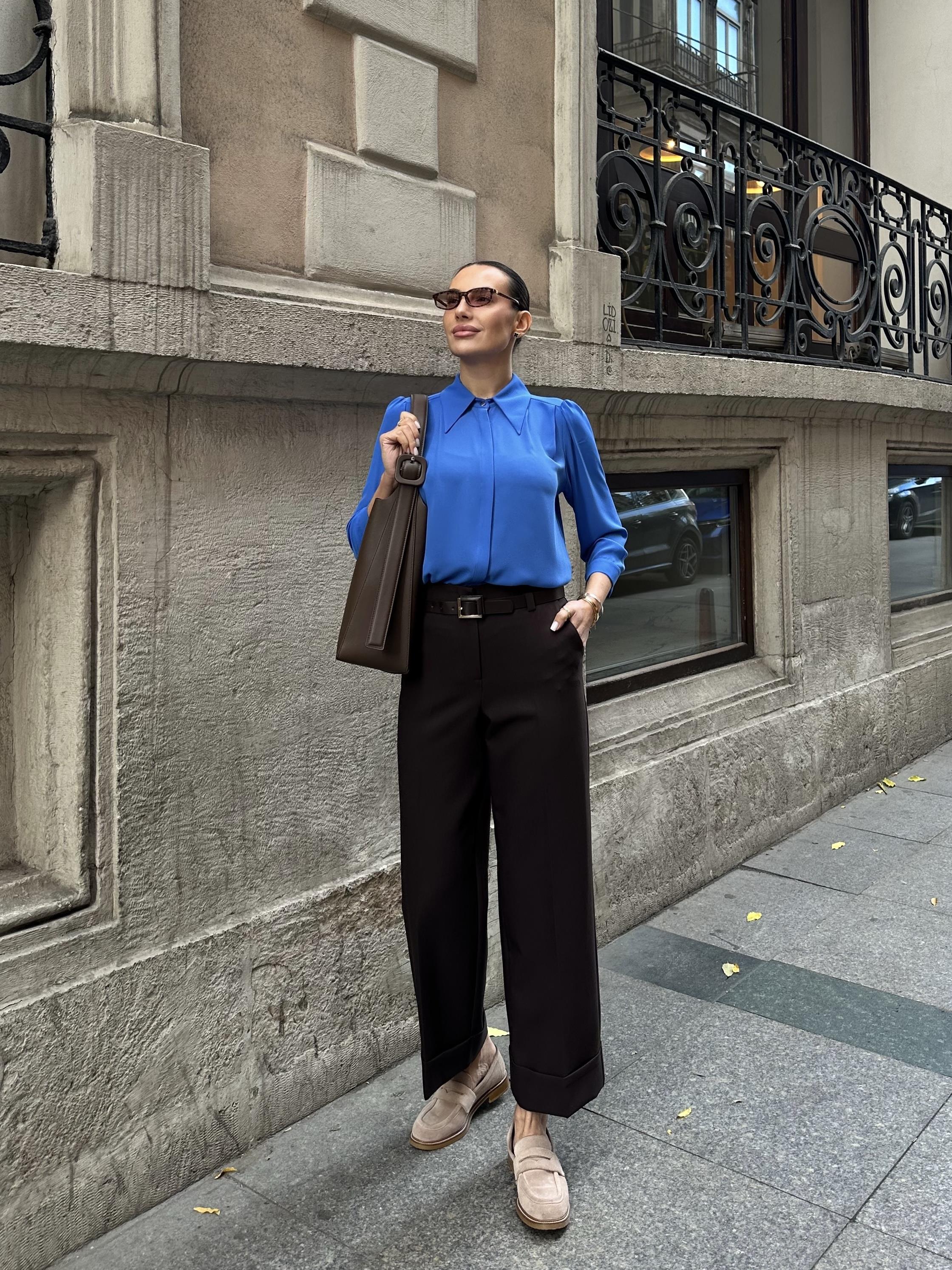 Kemerli Duble Paçalı Şık PantolonDedo'çe