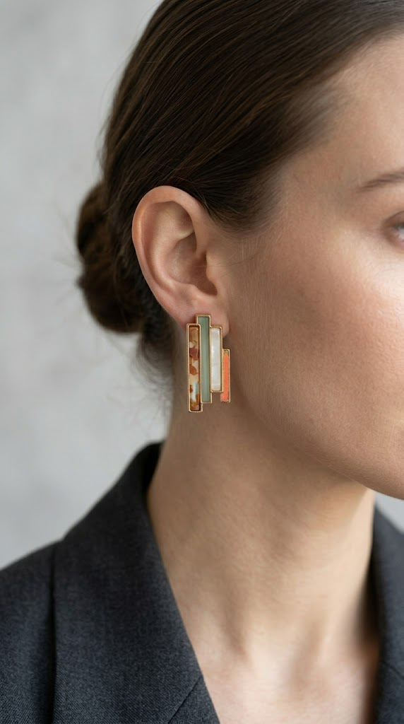 MİMARI FORMLU ÇOK RENKLİ MODERN STATEMENT KÜPEPerzoni