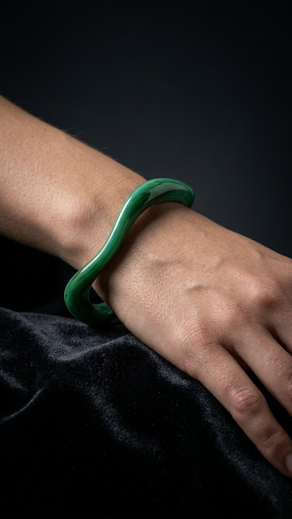 MİSTİK DALGALI FORM DOĞAL TAŞ GÖRÜMLÜ BİLEZİKPerzoni