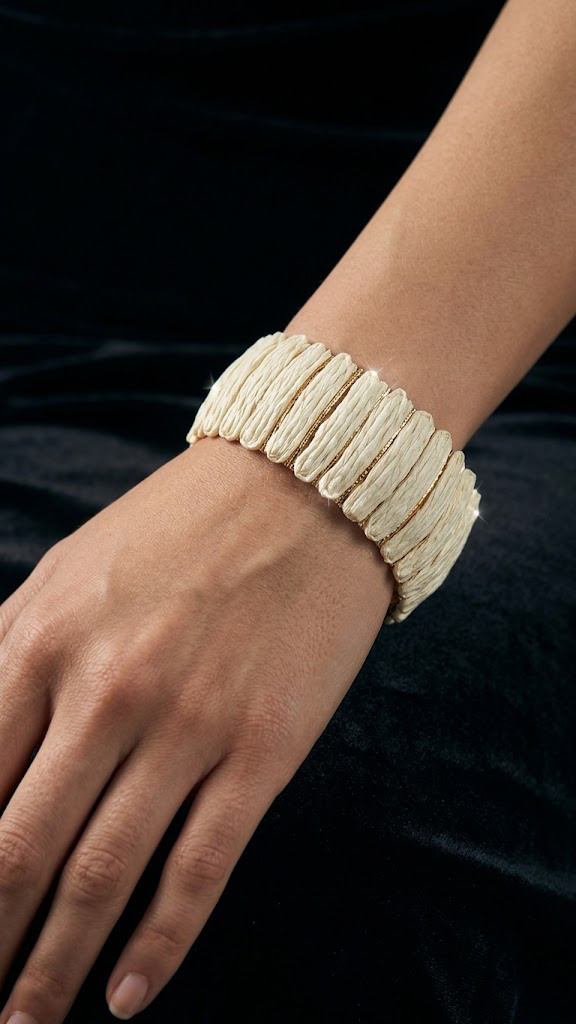 MODERN HASIR DETAYLI GOLD BİLEZİKPerzoni