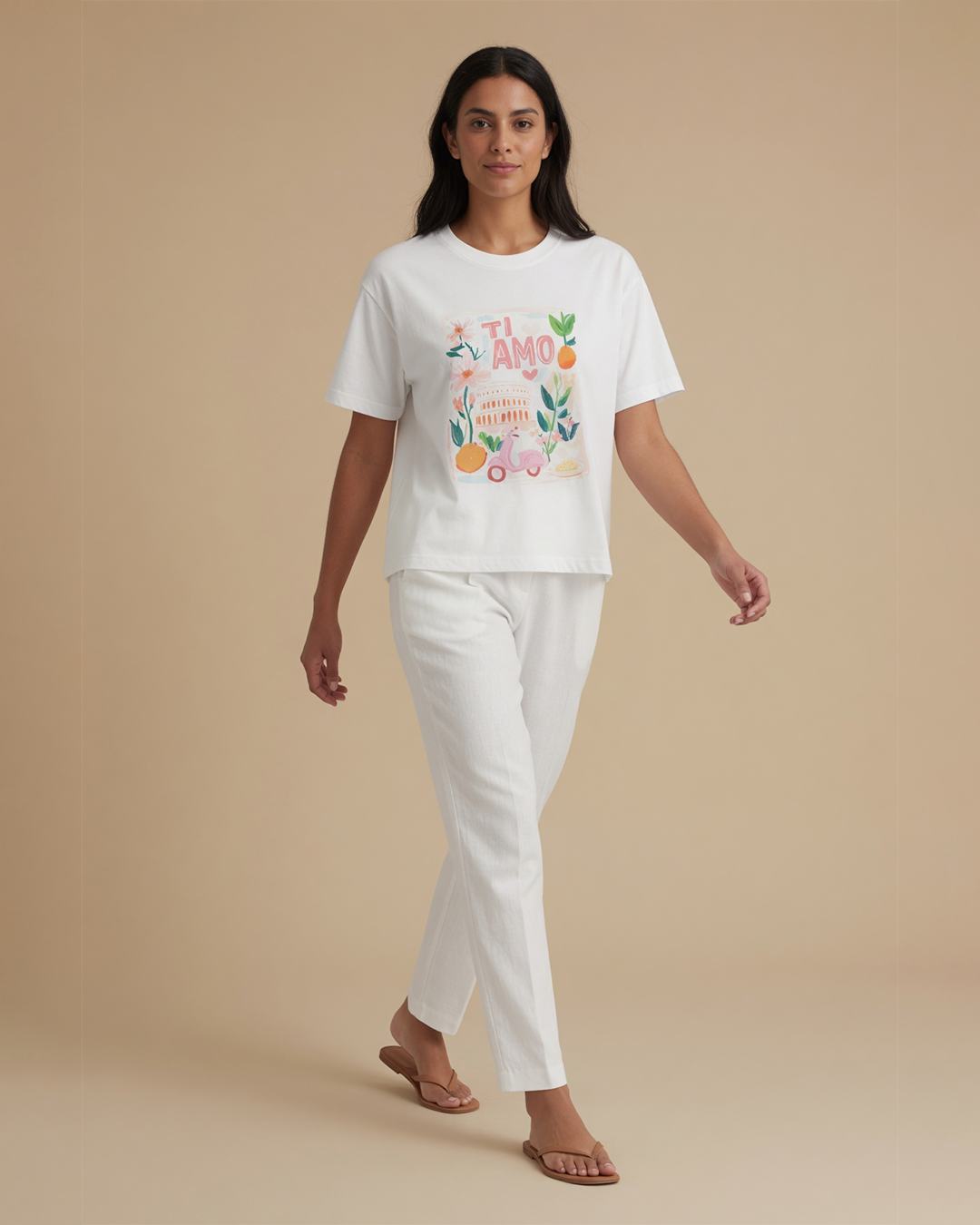 TI AMO KADIN T-SHIRTAD