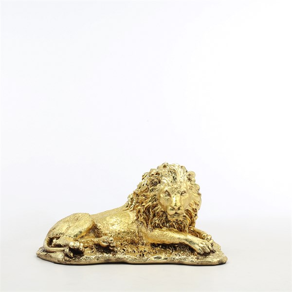 Vitale Altın Kaplama Oturan Aslan AK.ART0076