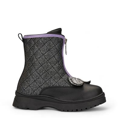 ARZEN_F_BOT_TAŞLI_702 SİYAH_SİMLİ_LİLA