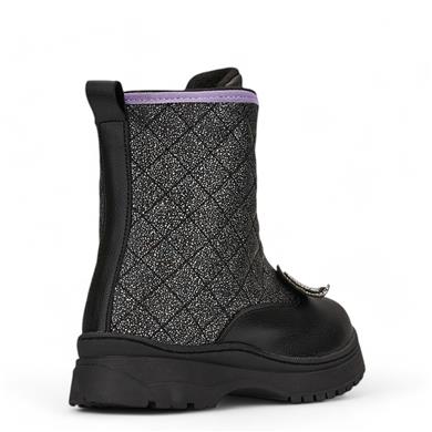 ARZEN_F_BOT_TAŞLI_702 SİYAH_SİMLİ_LİLA