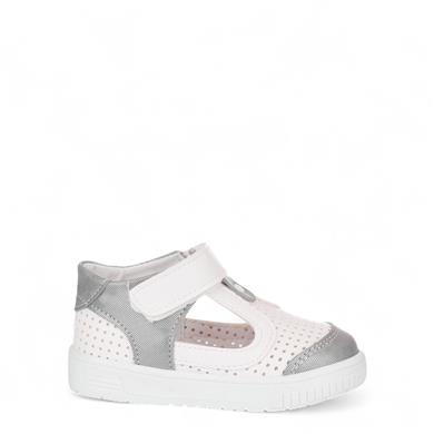 ARZEN_B_SANDALET_030 BEYAZ_GÜMÜŞ_SİMLİ