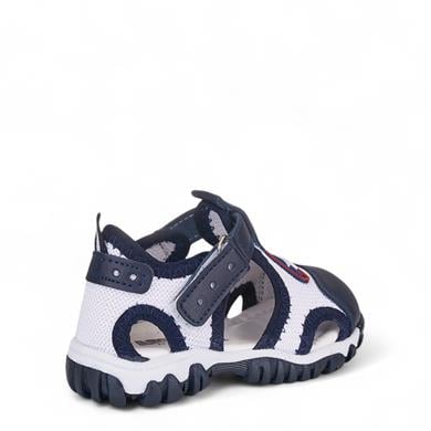 ARZEN_B_SANDALET_042 LACİ_BEYAZ_KIRMIZI