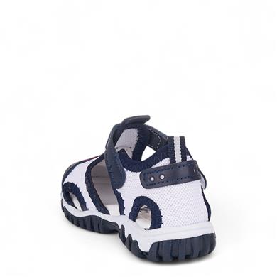 ARZEN_B_SANDALET_042 LACİ_BEYAZ_KIRMIZI