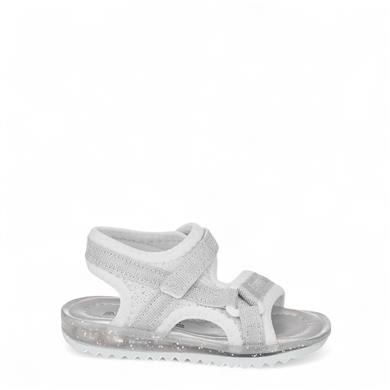 ARZEN_B_SANDALET_605 BEYAZ_GÜMÜŞ_SİMLİ