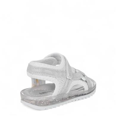 ARZEN_B_SANDALET_605 BEYAZ_GÜMÜŞ_SİMLİ