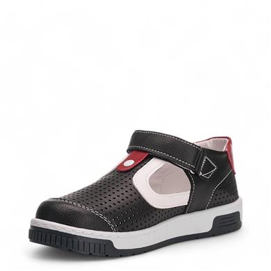 ARZEN_F_SANDALET_025 LACİ_BEYAZ_KIRMIZI