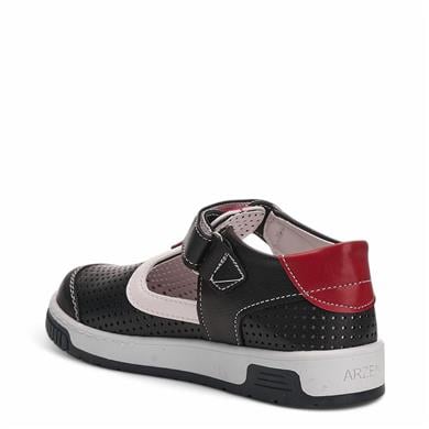 ARZEN_F_SANDALET_025 LACİ_BEYAZ_KIRMIZI