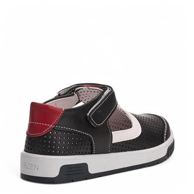 ARZEN_F_SANDALET_025 LACİ_BEYAZ_KIRMIZI