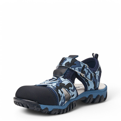 ARZEN_F_SANDALET_600 MAVİ_KAMUFLAJ
