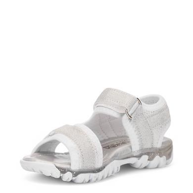 ARZEN_F_SANDALET_605 BEYAZ_GÜMÜŞ_SİMLİ