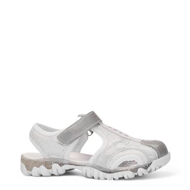 ARZEN_F_SANDALET_610 BEYAZ_GÜMÜŞ_SİMLİ