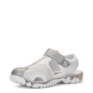 ARZEN_F_SANDALET_610 BEYAZ_GÜMÜŞ_SİMLİ