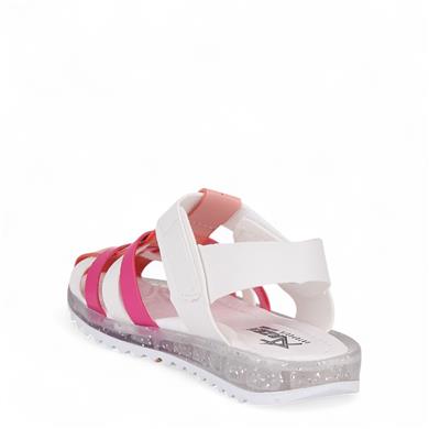 ARZEN_P_SANDALET_012 BEYAZ_FUŞYA_PUDRA