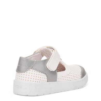 ARZEN_P_SANDALET_025 BEYAZ_GÜMÜŞ_SİMLİ