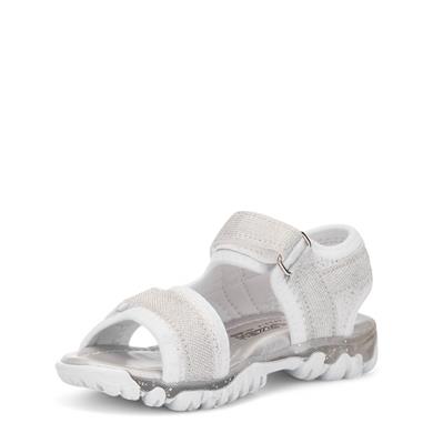 ARZEN_P_SANDALET_605 BEYAZ_GÜMÜŞ_SİMLİ