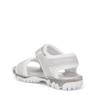 ARZEN_P_SANDALET_605 BEYAZ_GÜMÜŞ_SİMLİ