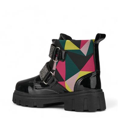 CARMELLA_F_BOT_601 SİYAH_RUGAN_DESENLİ_CIRTLI