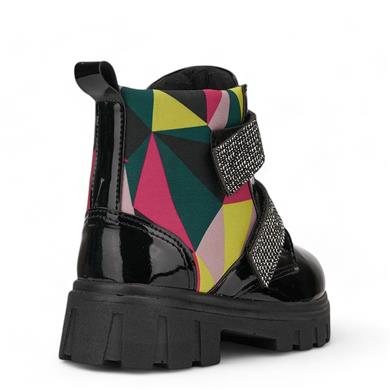 CARMELLA_F_BOT_601 SİYAH_RUGAN_DESENLİ_CIRTLI