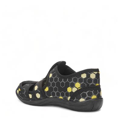 CRAZYKIDS_P_SAND SİYAH_SARI_PETEKLİ_26-31