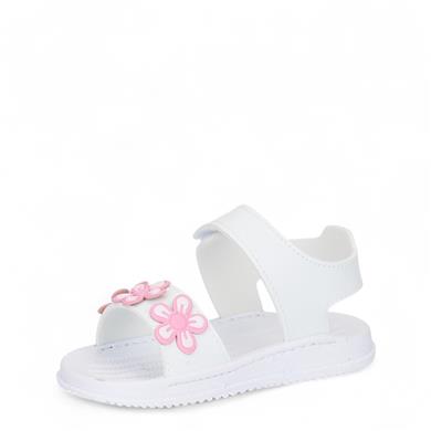 DOKTOR_P_ÇİÇEKLİ_SANDALET BEYAZ