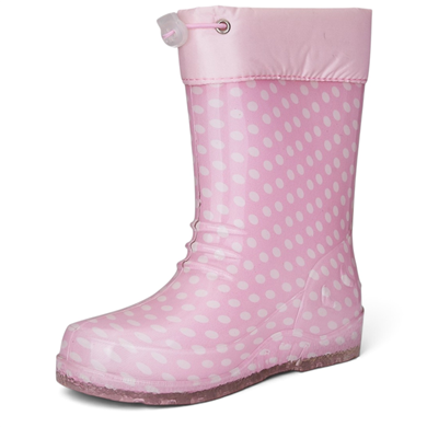 EMEK_P-F_YAĞMUR ÇİZME PEMBE_PUANTİYELİ (26-35)