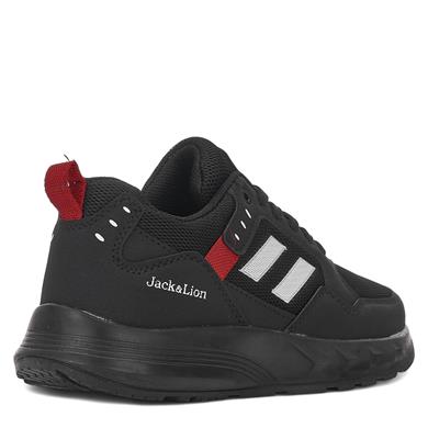 JACKLİON_M_SPOR_ANRK_J-22 SİYAH_SİYAH_KIRMIZI