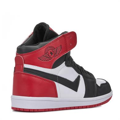 LAMBIRLENT_G_SPOR_8070_C 07_SİYAH_BEYAZ_SİYAH_KIRMIZI