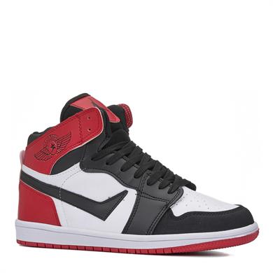 LAMBIRLENT_G_SPOR_8070_C 07_SİYAH_BEYAZ_SİYAH_KIRMIZI