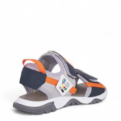 MİDDO_KİDS_F_SAND_ŞERİTLİ GRİ_LACİ_TURUNCU
