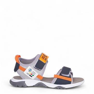 MİDDO_KİDS_F_SAND_ŞERİTLİ GRİ_LACİ_TURUNCU