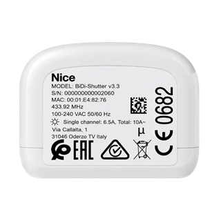Nice BiDi-Shutter Panjur ve Kepenk Alıcısı
