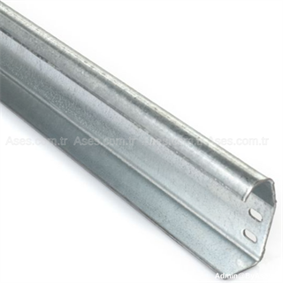 Seksiyonel Kapı Düz Rayı 53,5x26x2mm Galvanizli (4 mt)