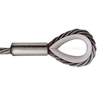 Çelik Halat Pres Yüksüğü 4mm Alüminyum Yüksük