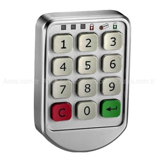 Pilli Şifreli Standalone Kabin Kilidi