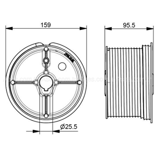 Seksiyonel Kapı Tamburu (NL18 Takım) Max.Yataklama 5570 mm