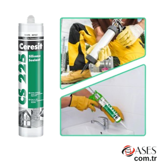 Ceresit CS 225 Silikon (Beyaz) 280 gr – İç ve Dış Mekan Uyumlu İzolasyon Mastiği