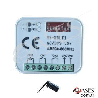 Evrensel Alıcı Seti 12/24V – Kapı, Kepenk ve Bariyer Sistemleri İçin