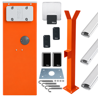 Nice WIDE L KIT2 5 Metre Kollu Bariyer Seti – Tam Set Profesyonel Geçiş Kontrol Sistemi,WIDEL5KIT2