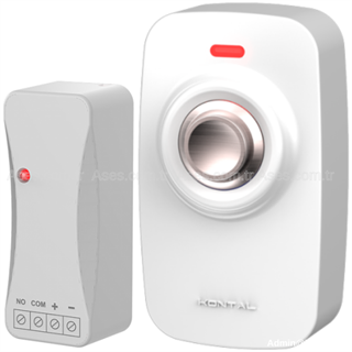 Kontal KB-1 Kablosuz Buton + Pesa Alıcı (Beyaz)