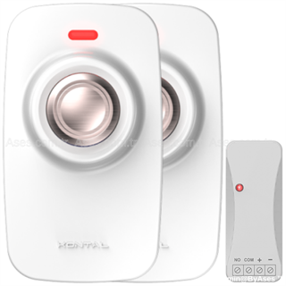 Kontal KB-1 - 2 Kablosuz Buton + Pesa Alıcı (Beyaz)