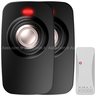 Kontal KB-1 - 2 Kablosuz Buton + Pesa Alıcı (Siyah)