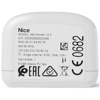 Nice BiDi-Shutter Panjur Kepenk Alıcısı