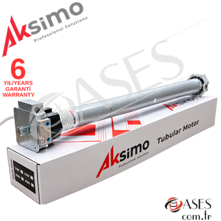 Aksimo 60-50MB Redüktörlü Panjur Motoru – 50 Nm, 70lik Başlıklı Tüp Motor